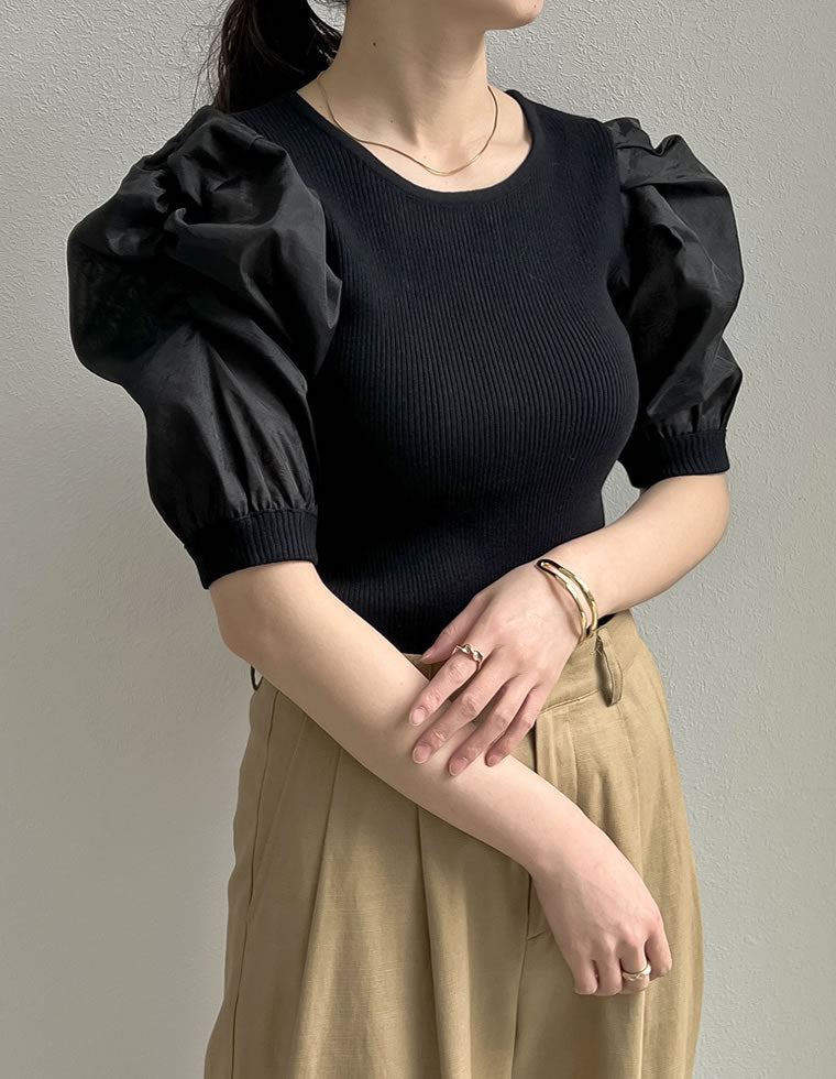 オーガンジーパフスリーブトップス - トップス通販 | 人気レディース