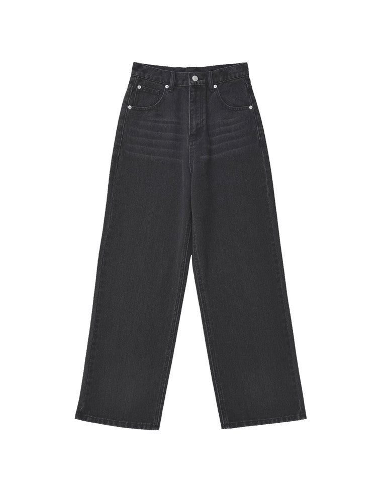 コットンデニムハイウエストワイドパンツ - パンツ通販 | 人気