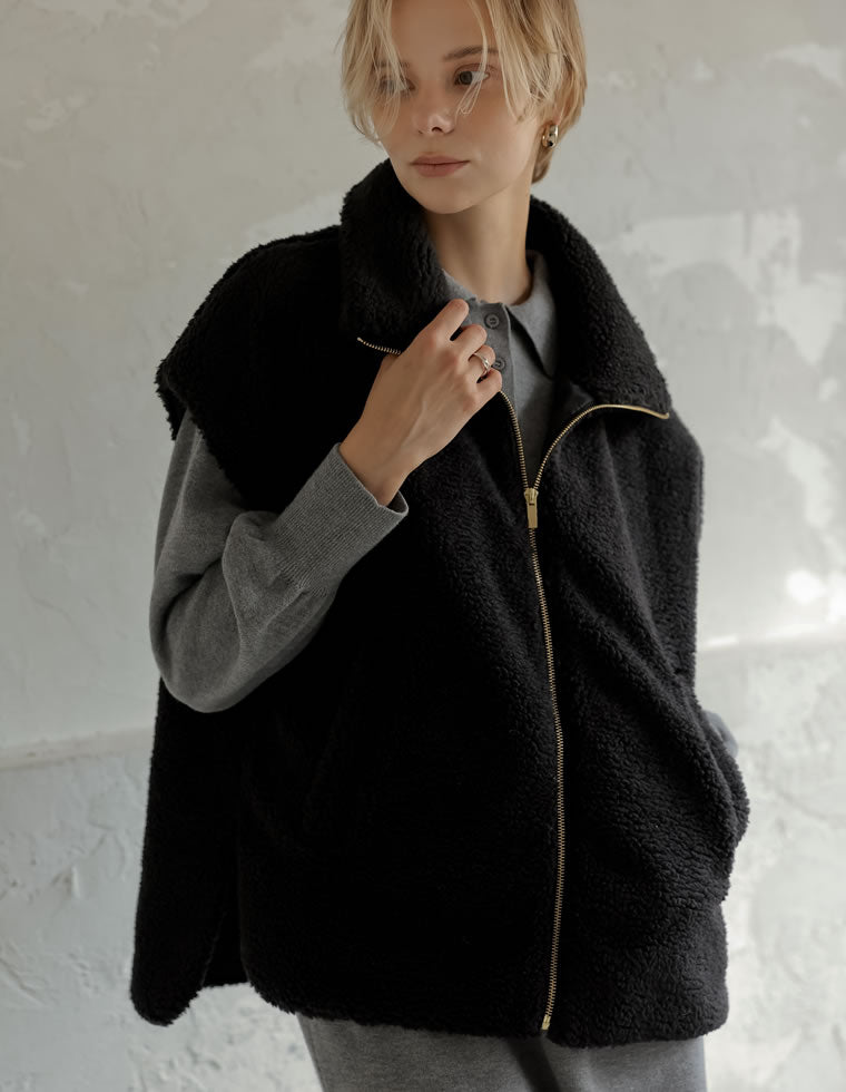 ボアスタンドベスト - ジャケット/アウター通販 | 人気レディース