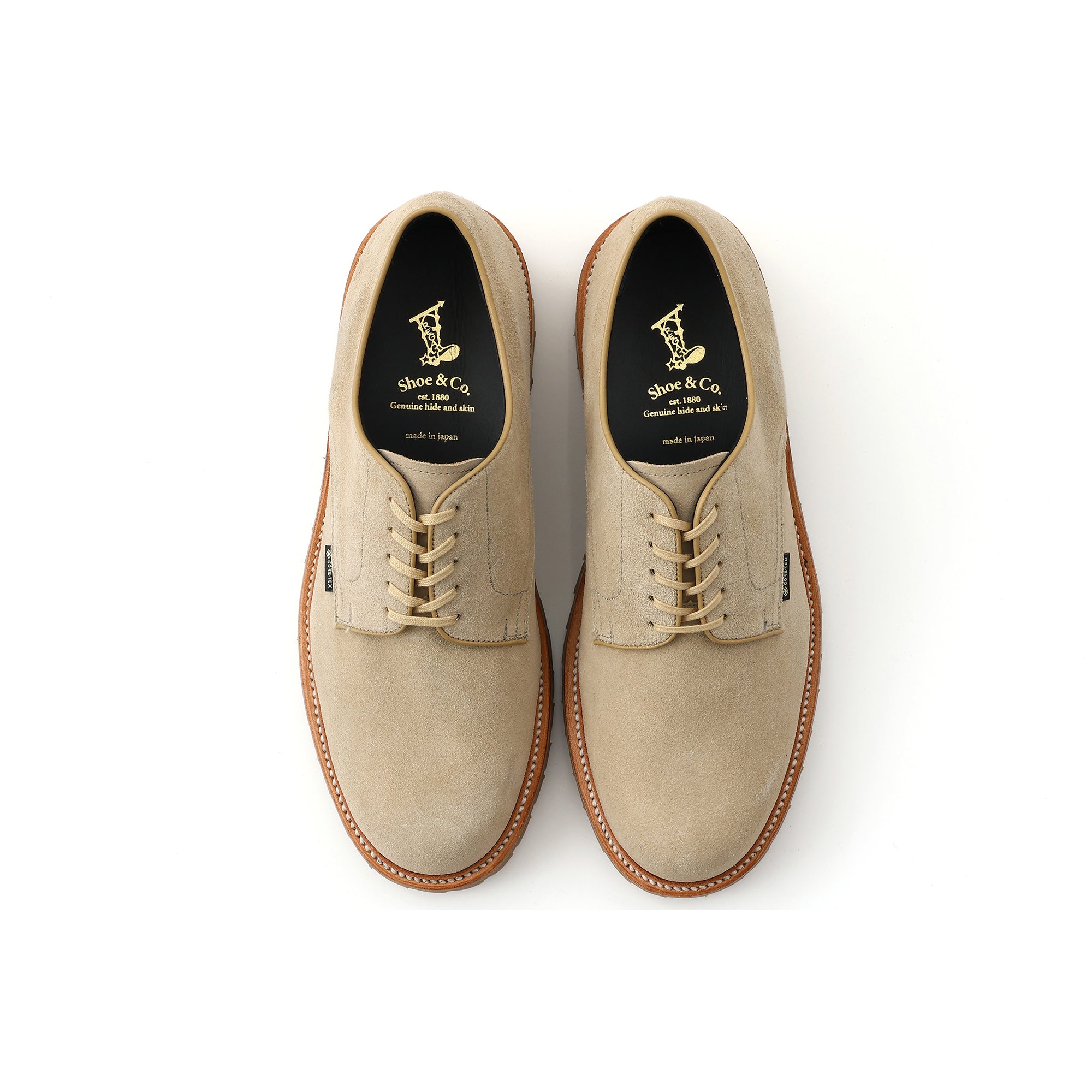 Plain-Toe GTX_Sand Suede – REGAL Shoe & Co.