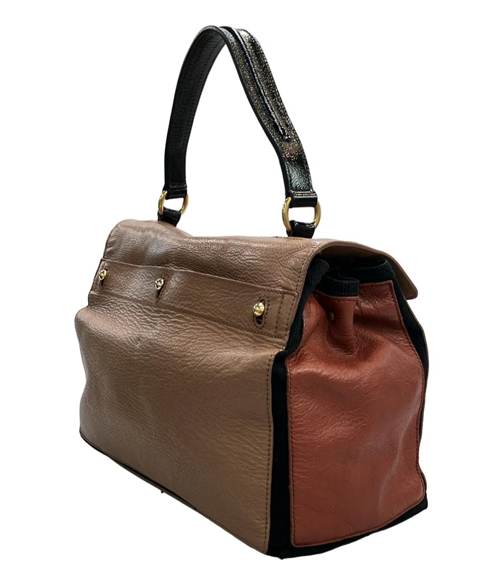 Yves saint Laurent ハンドバッグ ミューズトゥ レザー レディース