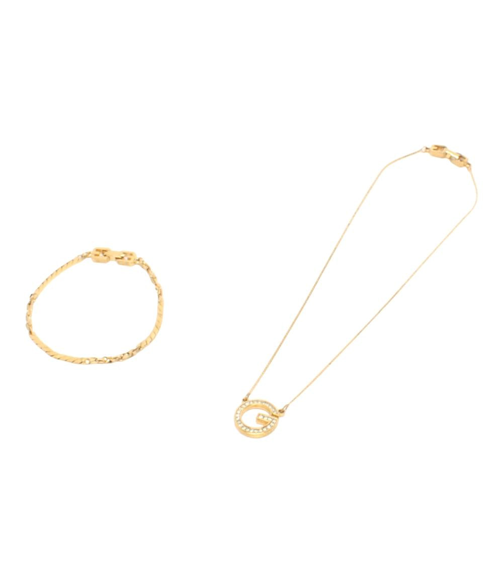 GIVENCHY ネックレス ブレスレット Gロゴ 2点セット レディース