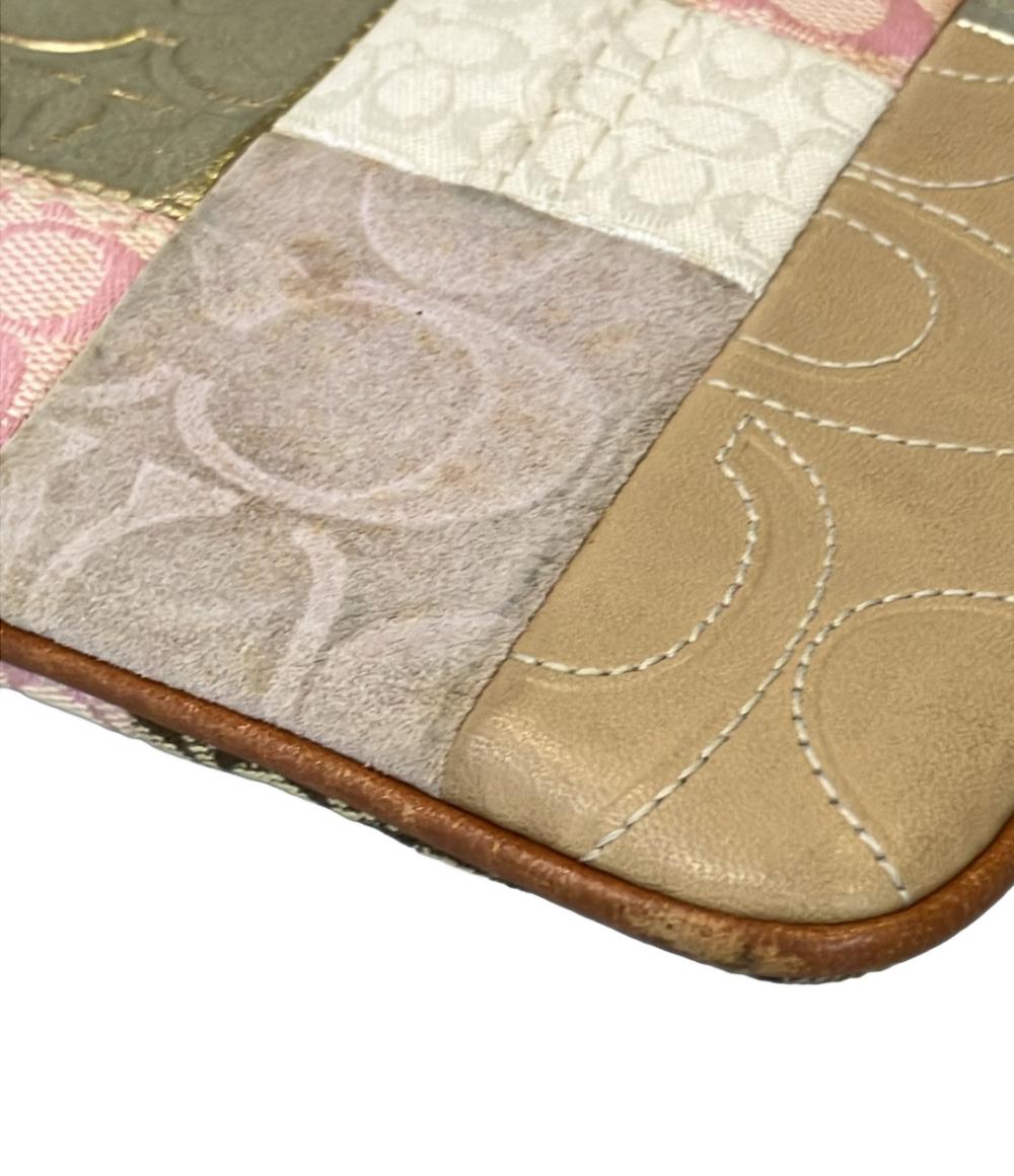 COACH ショルダーバッグ 斜め掛け パッチワーク シグネチャー F41215