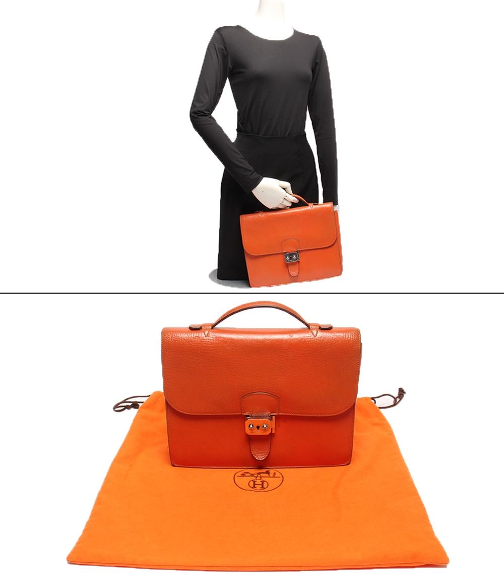 エルメス ビジネスバッグ ブリーフケース □I刻印 シルバー金具 サック