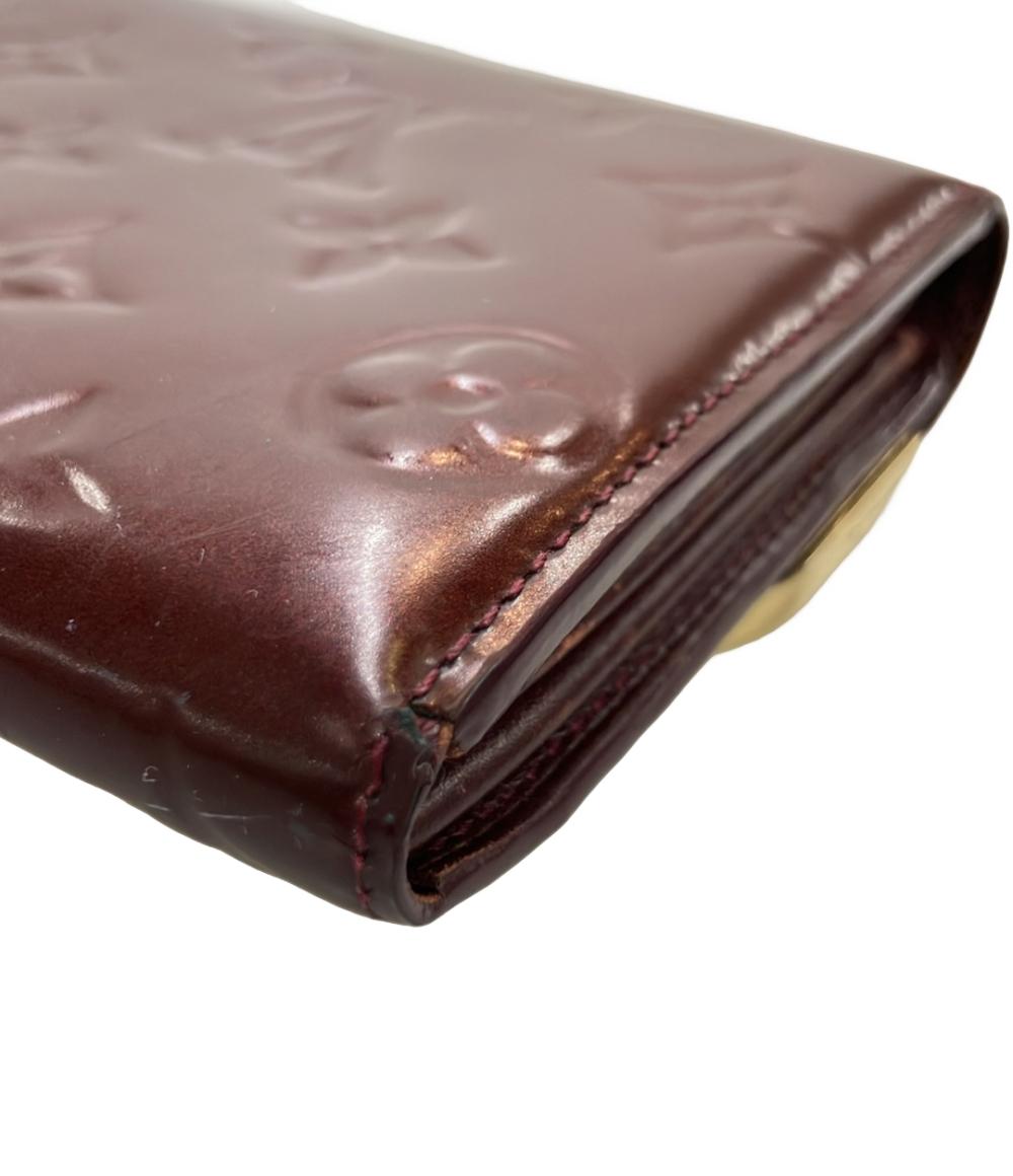LOUIS VUITTON 長財布 エナメル モノグラム ヴェルニ M19592