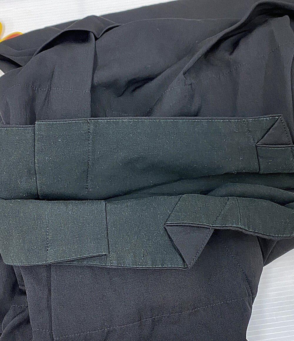 ヨウジヤマモトプールオム パンツ ランダムタックワイド ウールギャバ