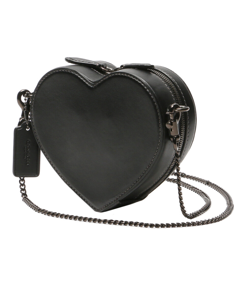 COACH チェーンショルダーバッグ ハート クロスボディ 14 レディース
