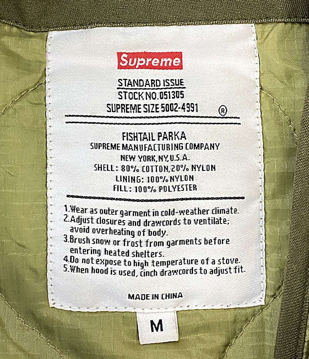 シュプリーム ジャケット カーキ Justice For All Fishtail Parka 15AW