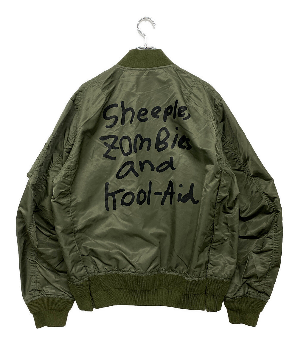 サカイ ジップブルゾン MADSAKI MA-1 カーキ 22AW メンズ SIZE 3 sacai