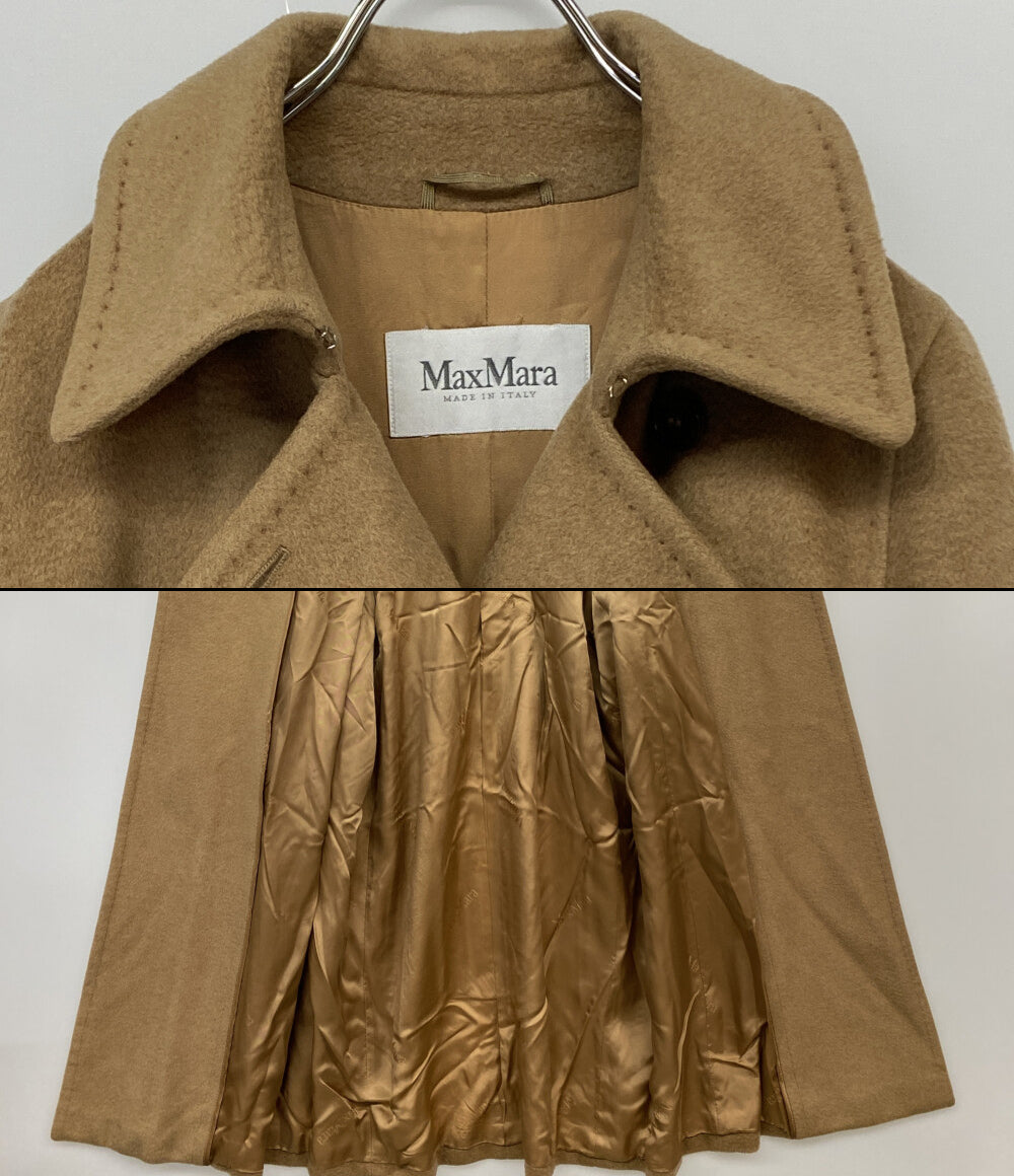 MAX MARA コート マニュエラ キャメル100% レディース SIZE 42