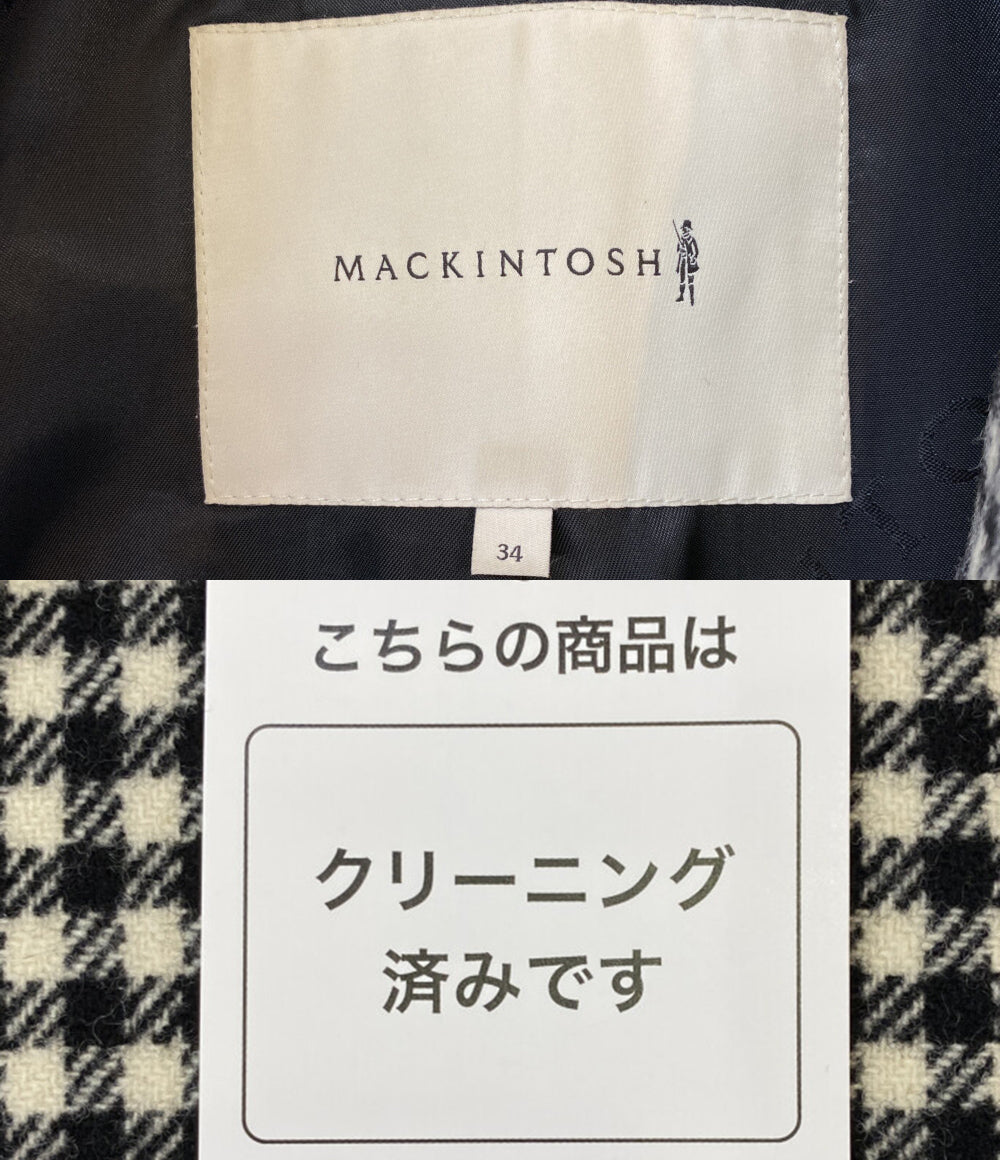 MACKINTOSH チェスターコート ギンガムチェック レディース SIZE 34