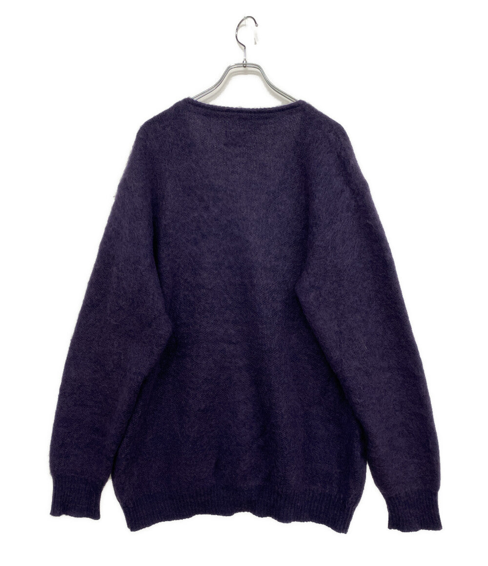 NEEDLES モヘアカーディガン Vネック PPL メンズ SIZE L ニードルス