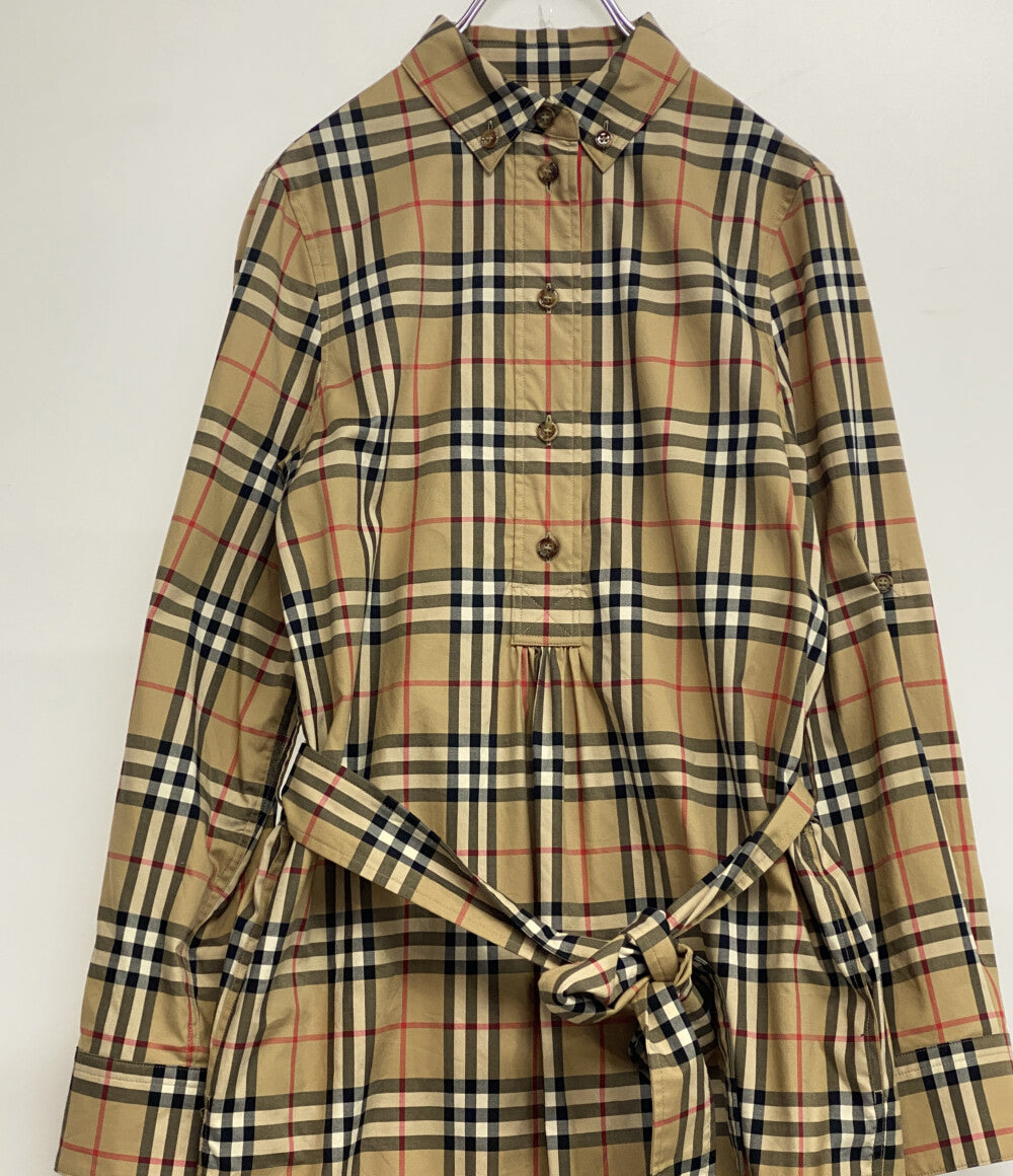 美品 BURBERRY London ノバチェックワンピース 8024585 レディース