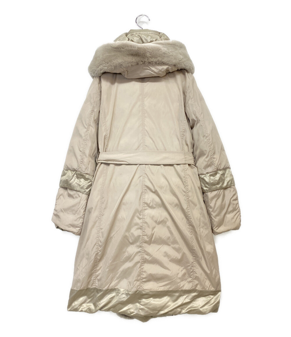 MAX MARA コート リバーシブル ダウンコート ベージュ ファー サイズ40