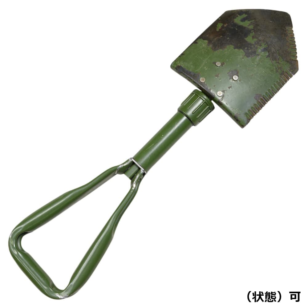 イギリス軍放出品 3つ折りスコップ 収納カバー付き DPM迷彩