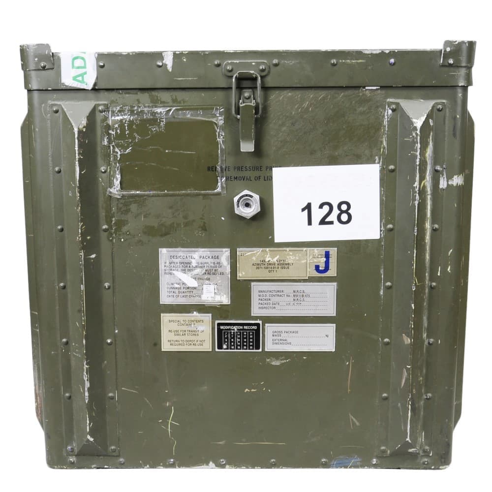 イギリス軍放出品 ミリタリーコンテナ 大型 アルミ合金製 トランス