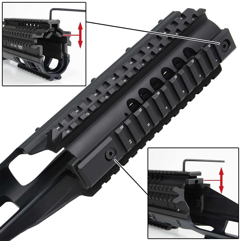 FAB Defense ハンドガード VFR AK トップレール一体型 AK47/AKM/AK74用