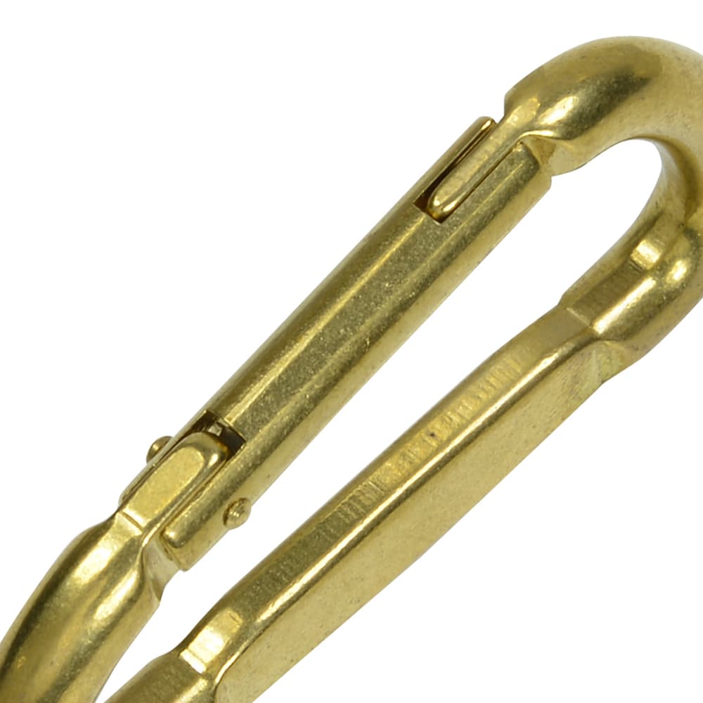 真ちゅう製 D型カラビナ 真鍮 75mm | ミリタリーショップ レプマート