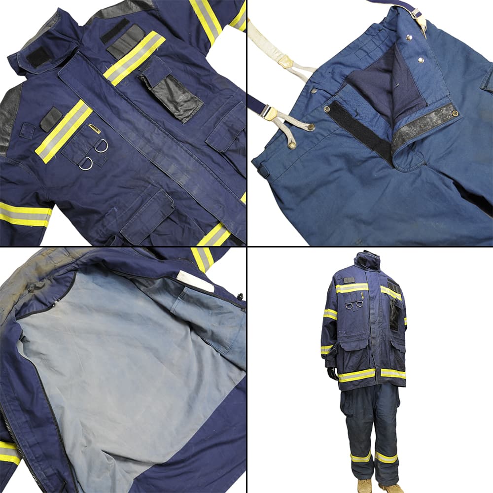 チェコ共和国 放出品 消防服 ファイヤーマンユニフォーム 上下セット