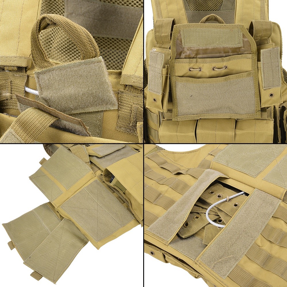 アウトレット】 プレートキャリア MOLLE対応 タン | ミリタリー