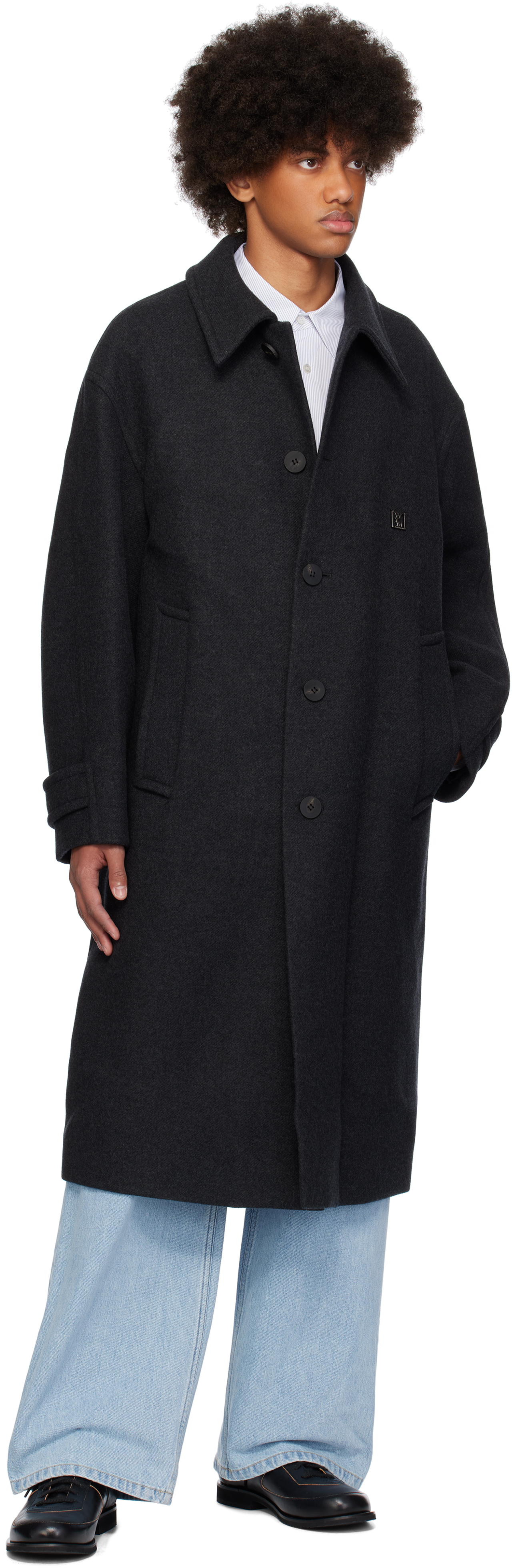 Gray Wool Balmacaan Coat – On Sale Now with Up to 58% Off