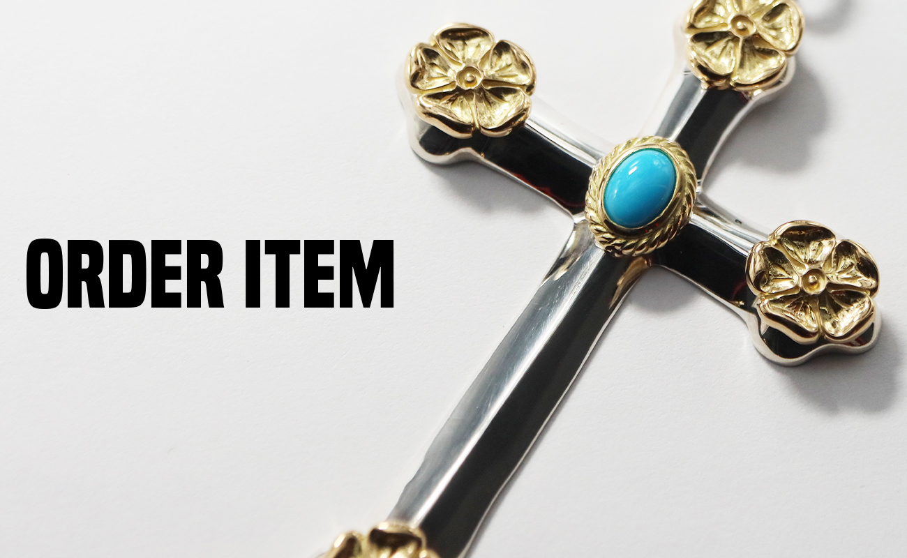 TADY&KING[ORDER ITEM]特大ハートSVフェザー銀縄スパイダーターコイズ