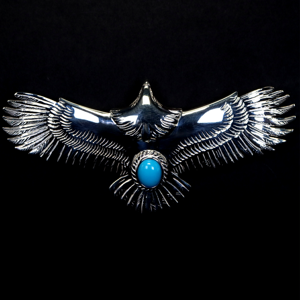 TADY&KING特大イーグルSV銀縄ターコイズ Necklace TADY＆KING ONLINE STORE