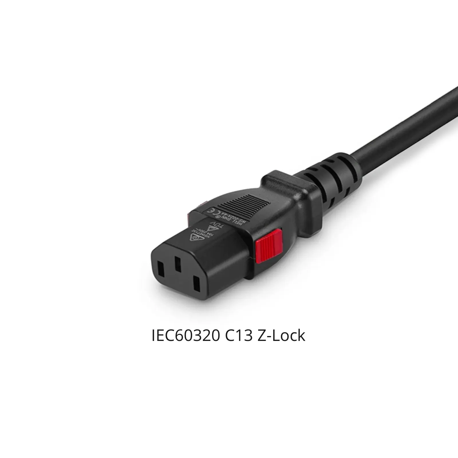 6.6ft (2m) Z-Lock Dual Locking IEC60320 C14 to IEC60320 C13 14AWG