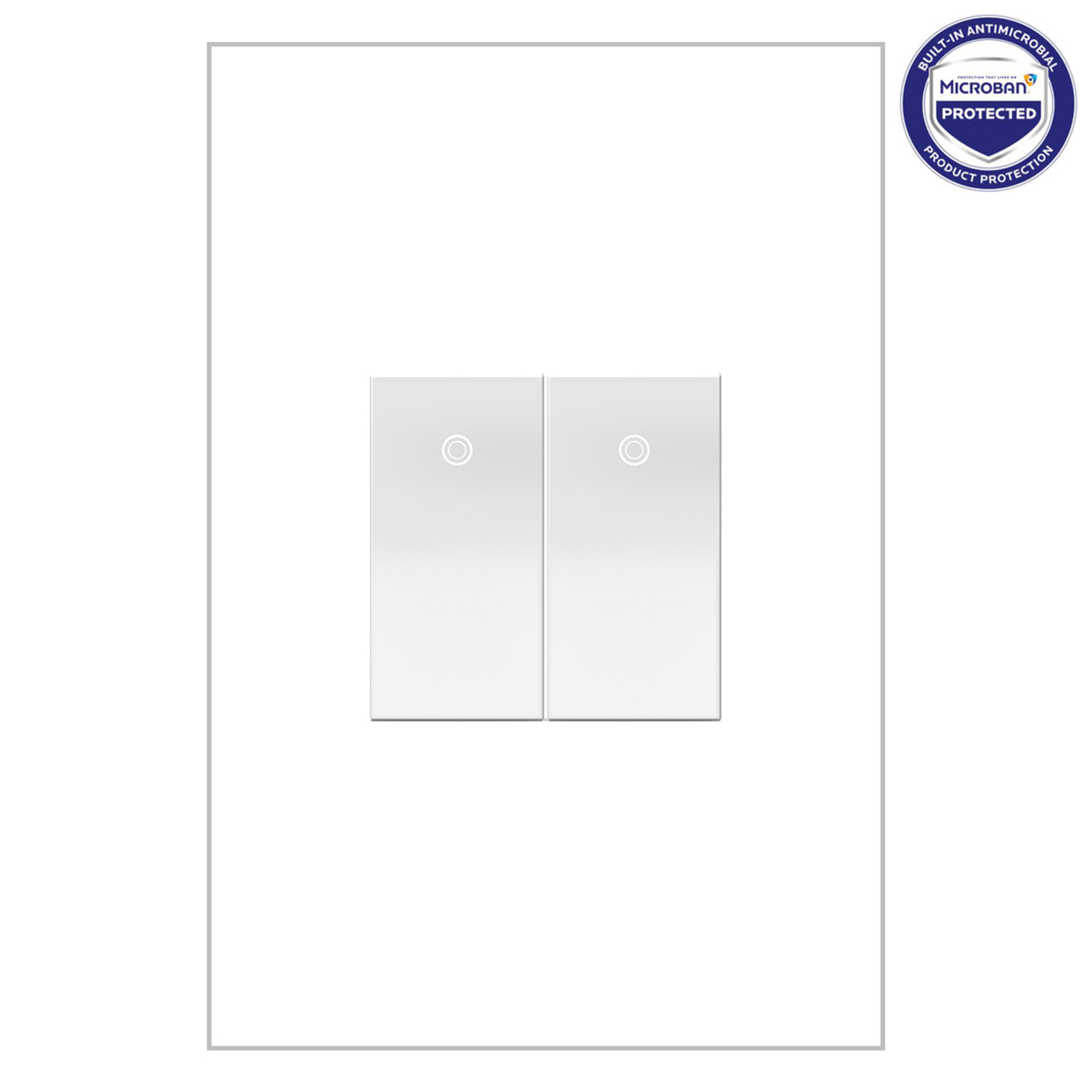 adorne Paddle Modern Light Switch Half-Size with Microban