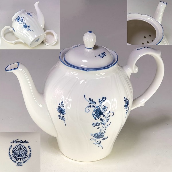ノリタケクラフトーンティーポットR8054 : 昭和レトロ食器雑貨