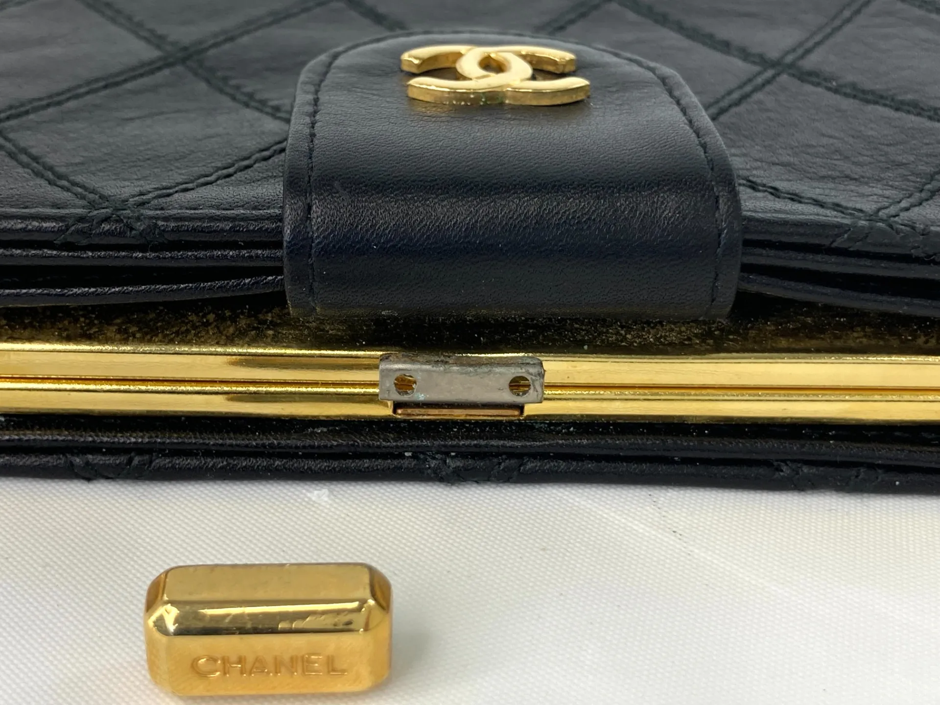 CHANEL／シャネル ビコローレ ココマーク 財布 修理実績【レボラボ