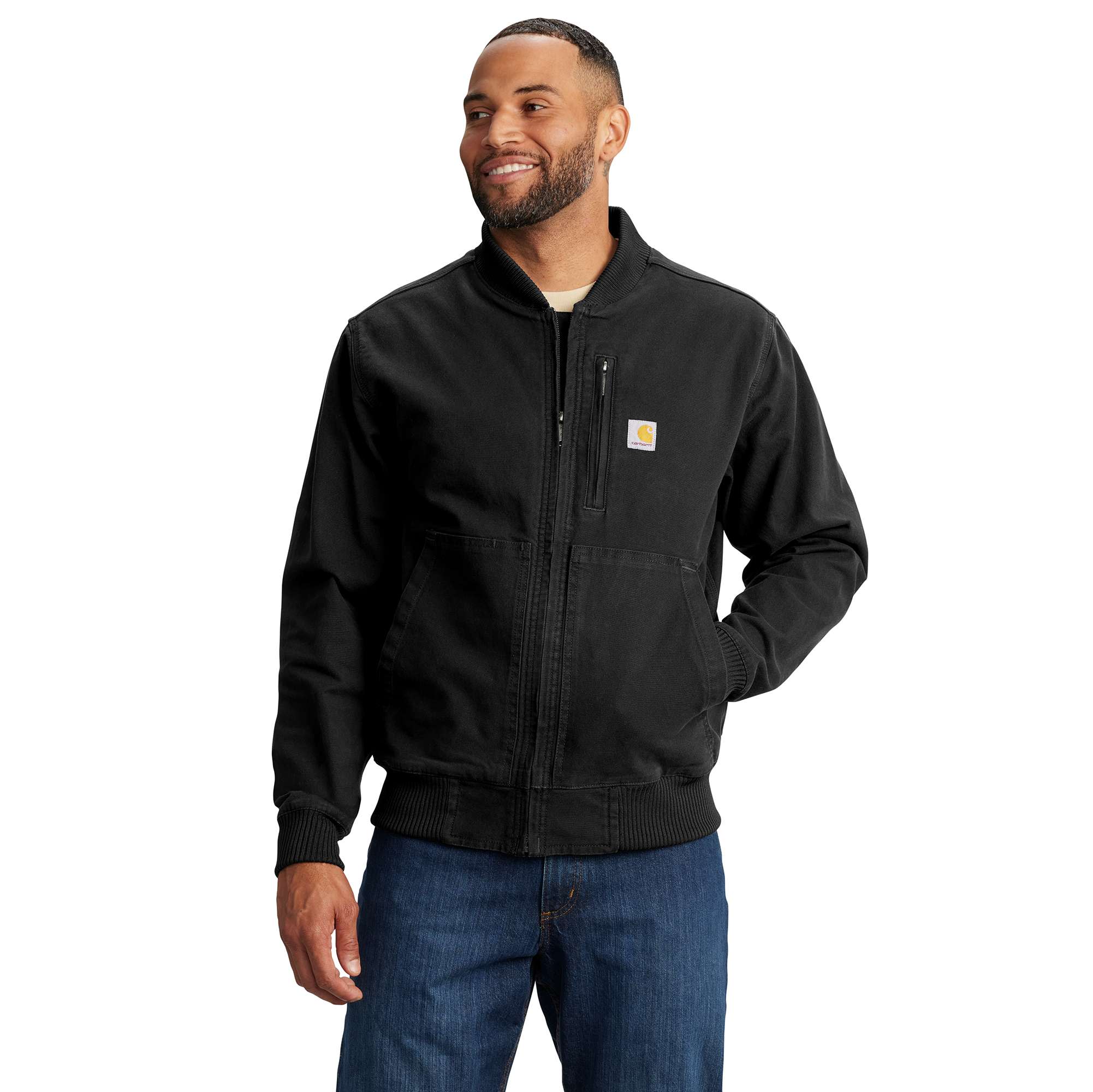 Rugged Flex® Duck Relaxed Fit Bomber Jacket | Carhartt Reworked