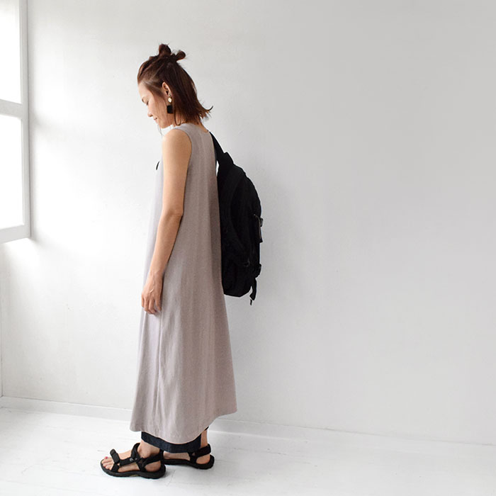 チャレンジ】No.98 ノースリーブニットワンピース | 生地と型紙のお店
