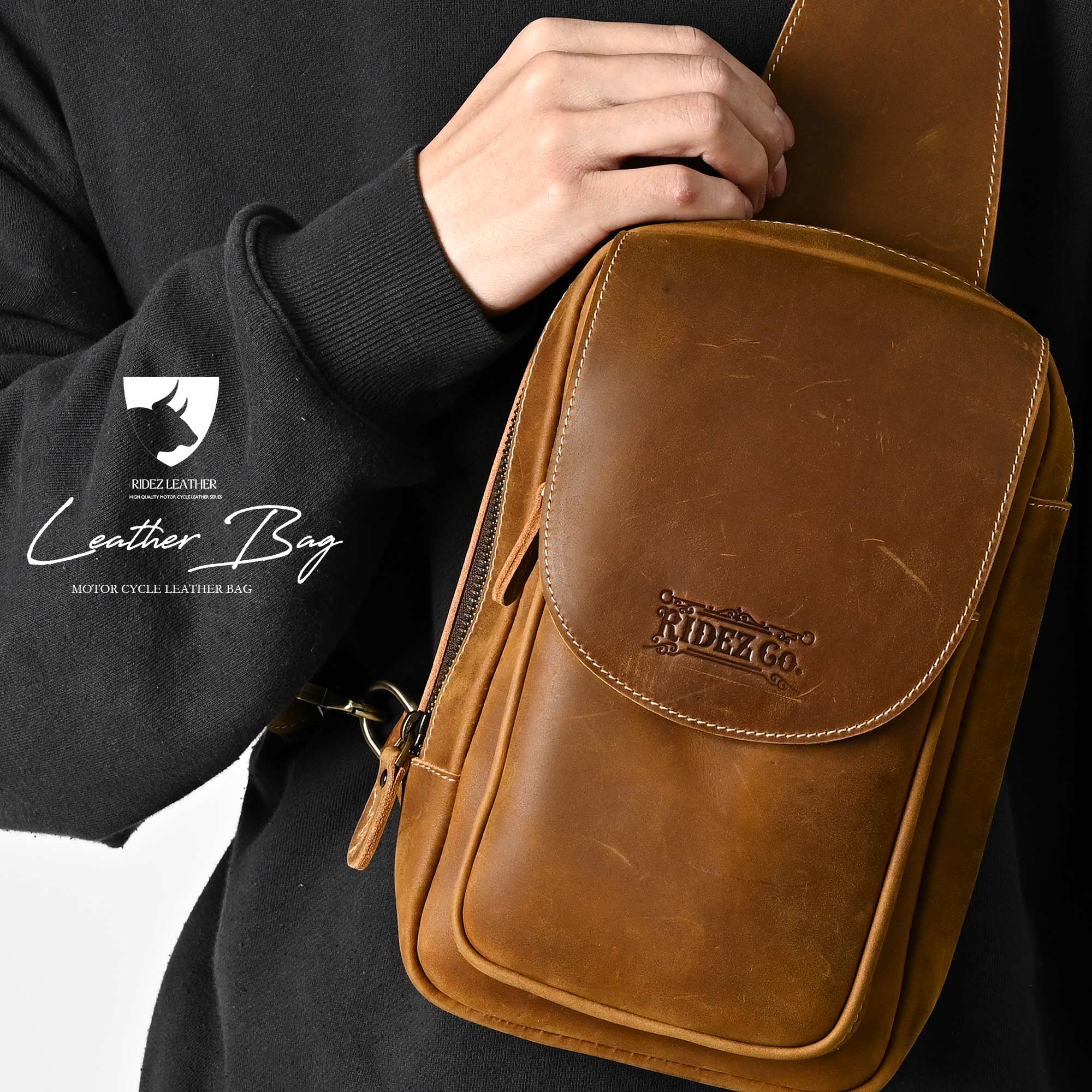 バイク用バッグなのにおしゃれ？！激レア！特別な高級素材のクレイジー