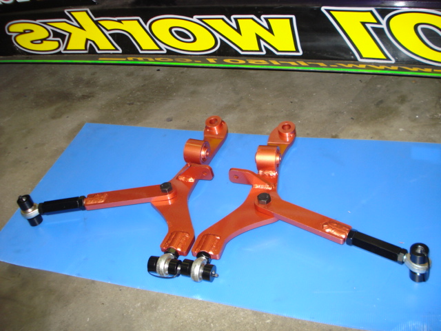 RB1オデッセイ プレート調整式、延長ロアアーム ショートナックルアーム