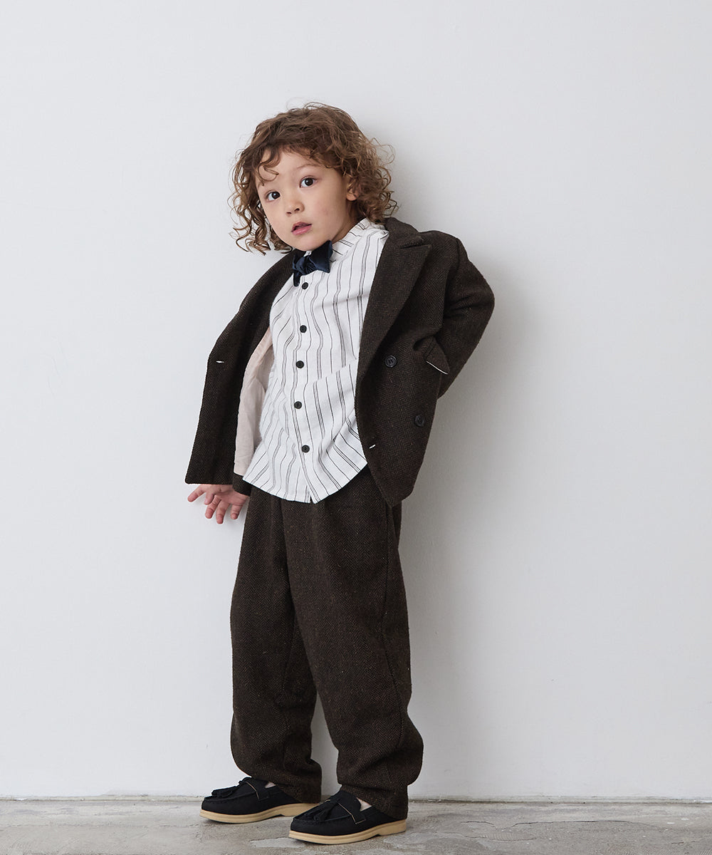 ダブルボタンヘリンボーンセットアップ