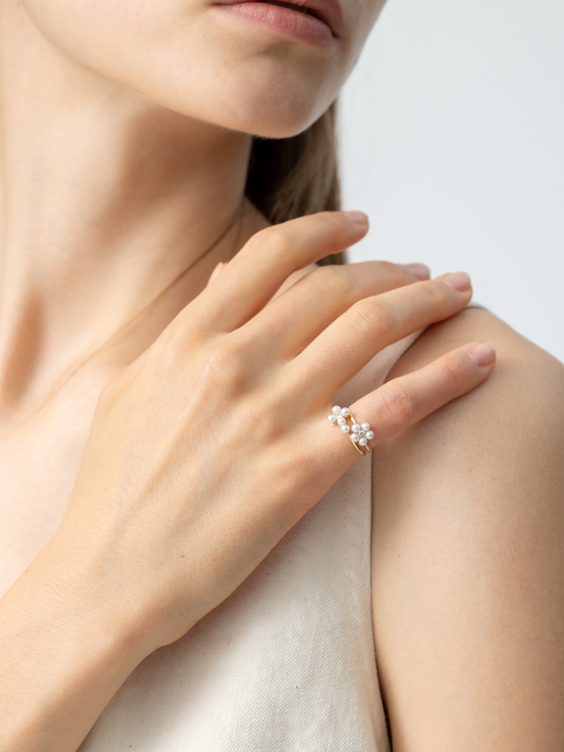 パールクロス ダイヤモンド リング｜MIZUKI(ミズキ)｜Ron Herman