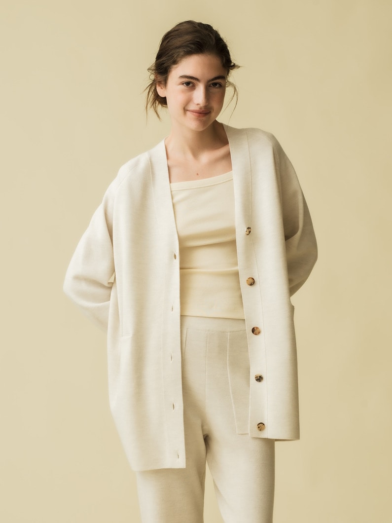 ライトウール ミラノニット カーディガン｜ebure(エブール)｜Ron Herman