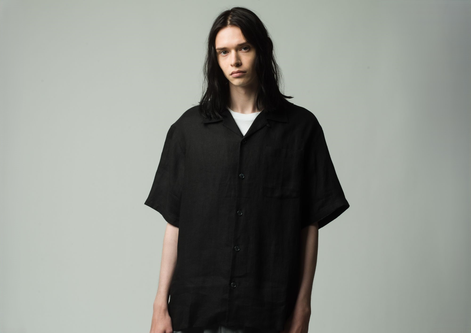 RALPH LAUREN PURPLE LABEL for Ron Herman Linen Camp Shirts 7.12