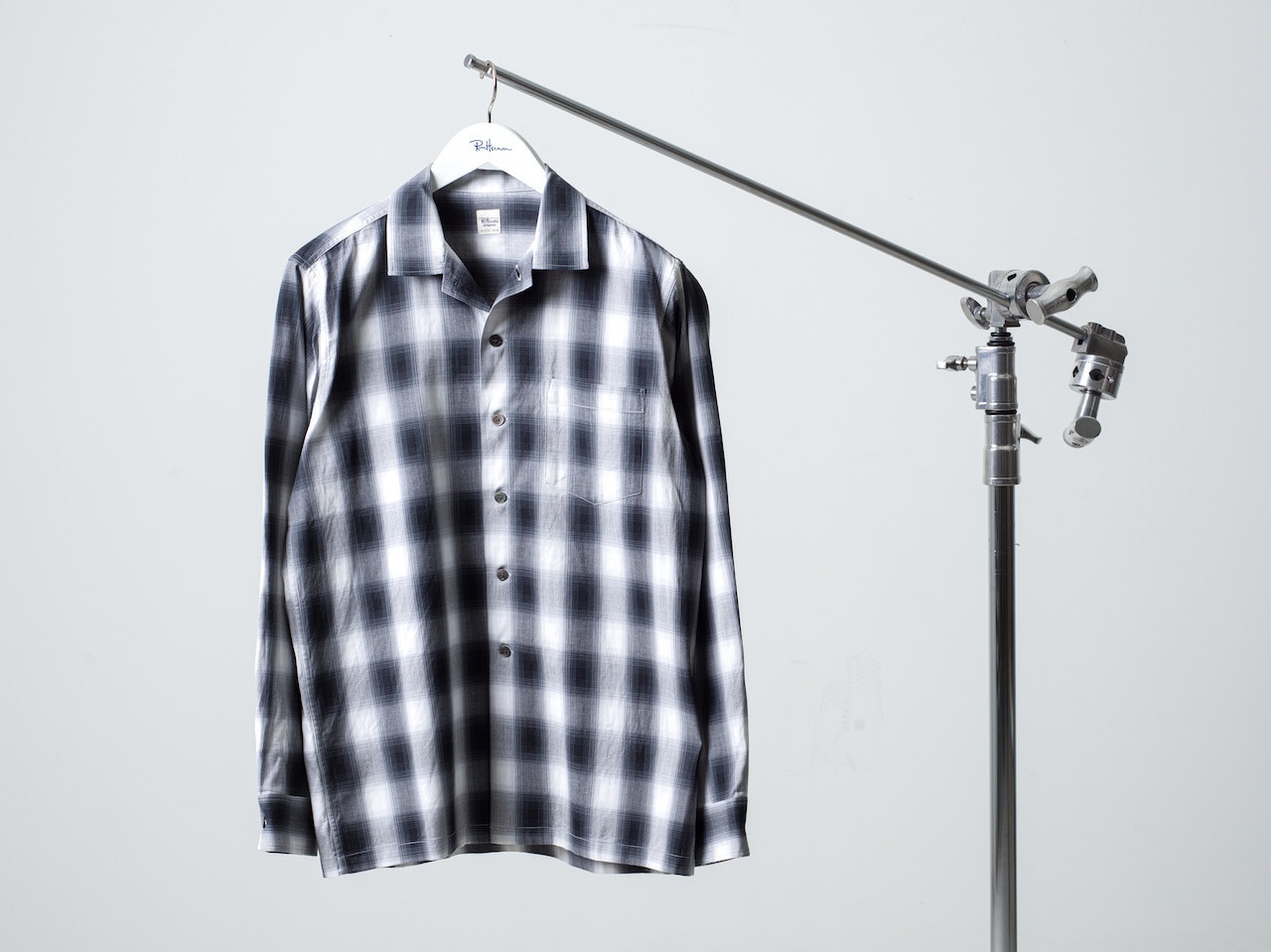 Ron Herman California Ombre Check Open Collared Shirt News｜Ron Herman