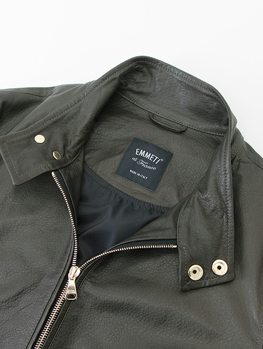 カビちゃんさま専用 エンメティ EMMETI レザージャケット 46 グレー