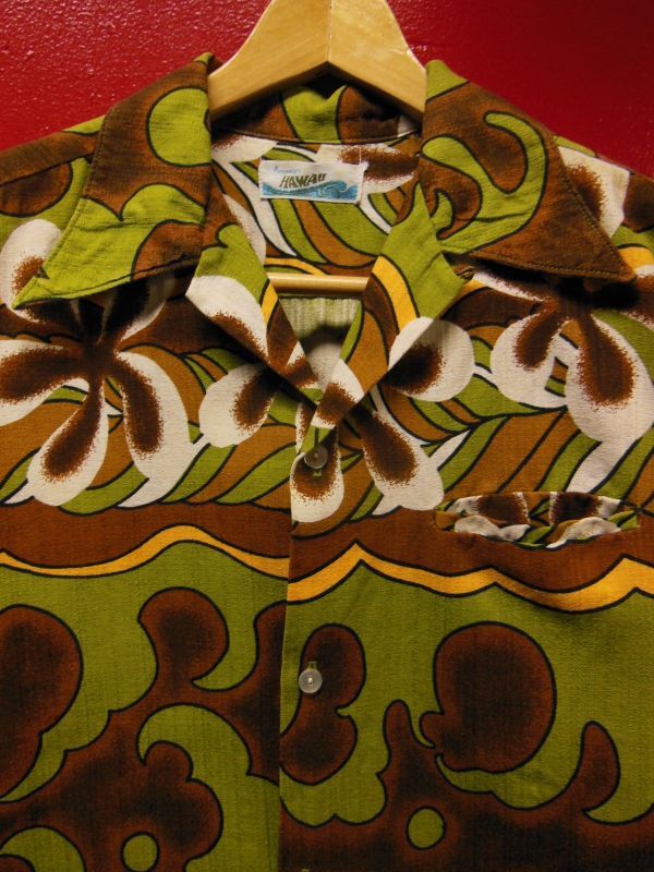 60S 米国製 ビンテージ PENNEYS HAWAII コットン ハワイアン アロハ