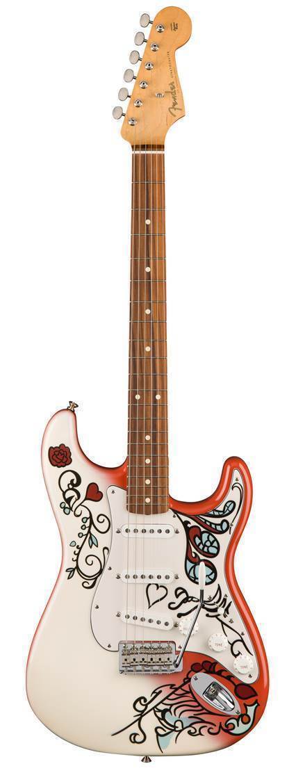 ジミ・ヘンドリックスがギター炎上パフォーマンスで使用したギターを