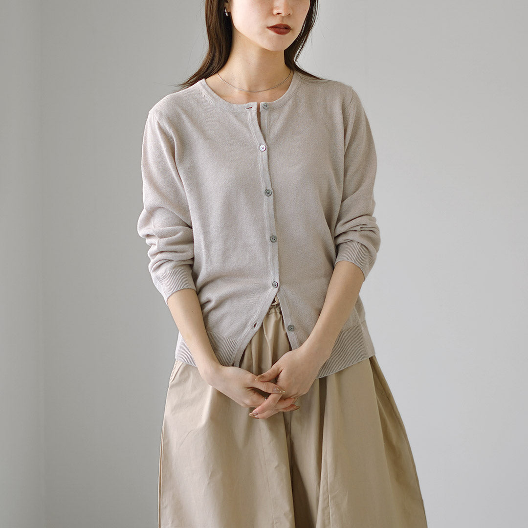 MAO MADE（マオメイド） リネン UVカット カーディガン / レディース