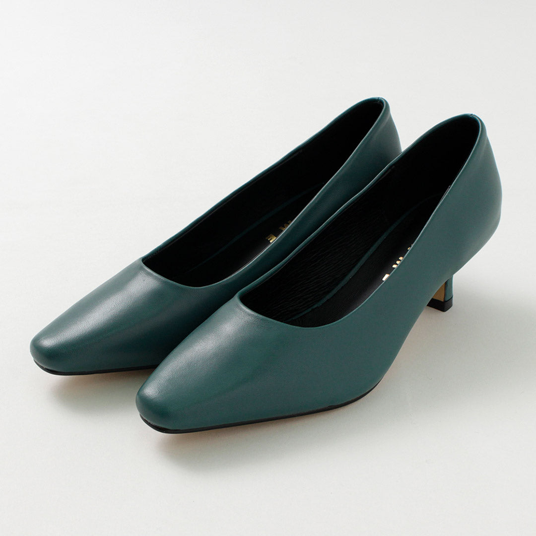 50％OFF】REMME（レメ） ポインテッド スクエア ヒールパンプス