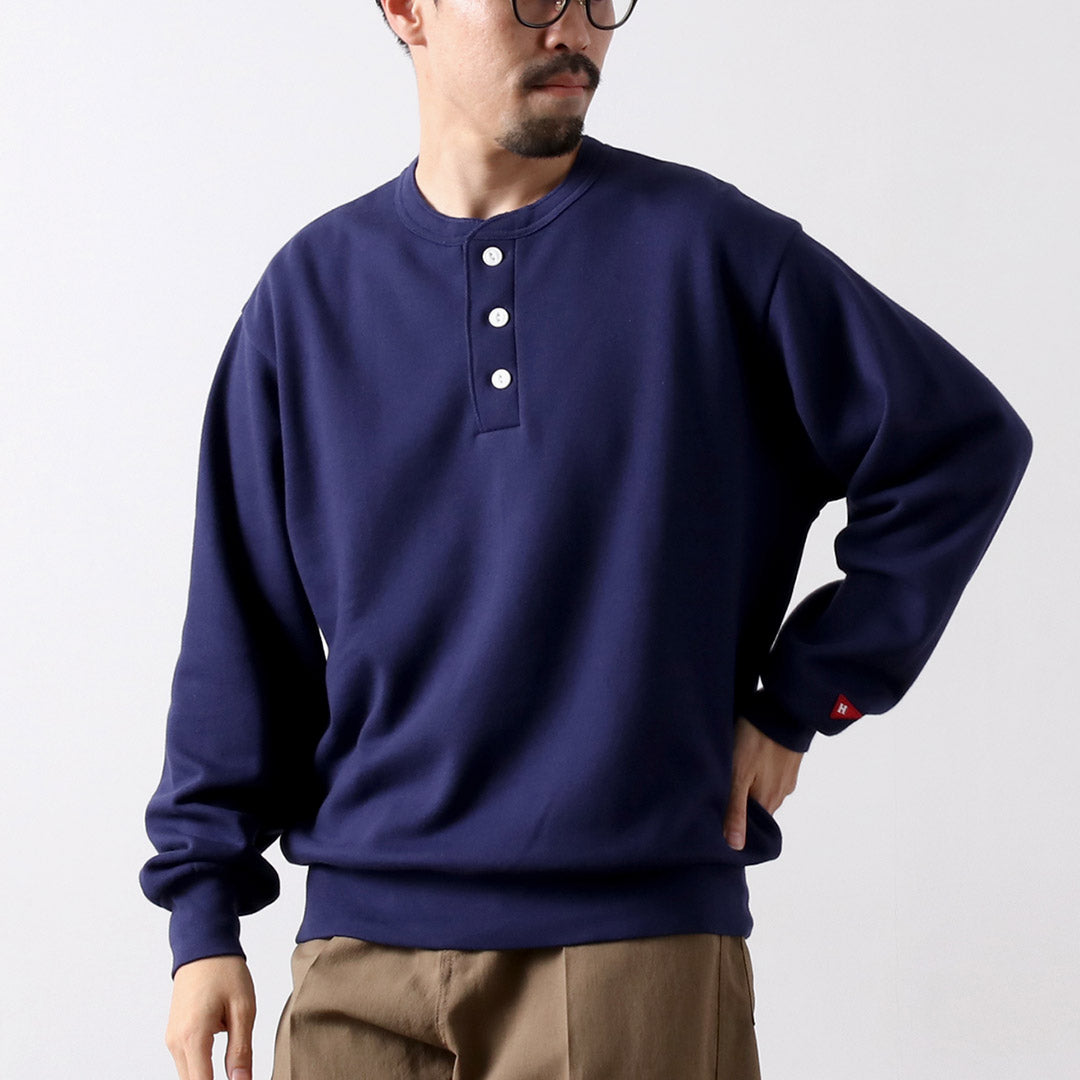 HEALTHKNIT（ヘルスニット） クラシックスウェット ヘンリーネック