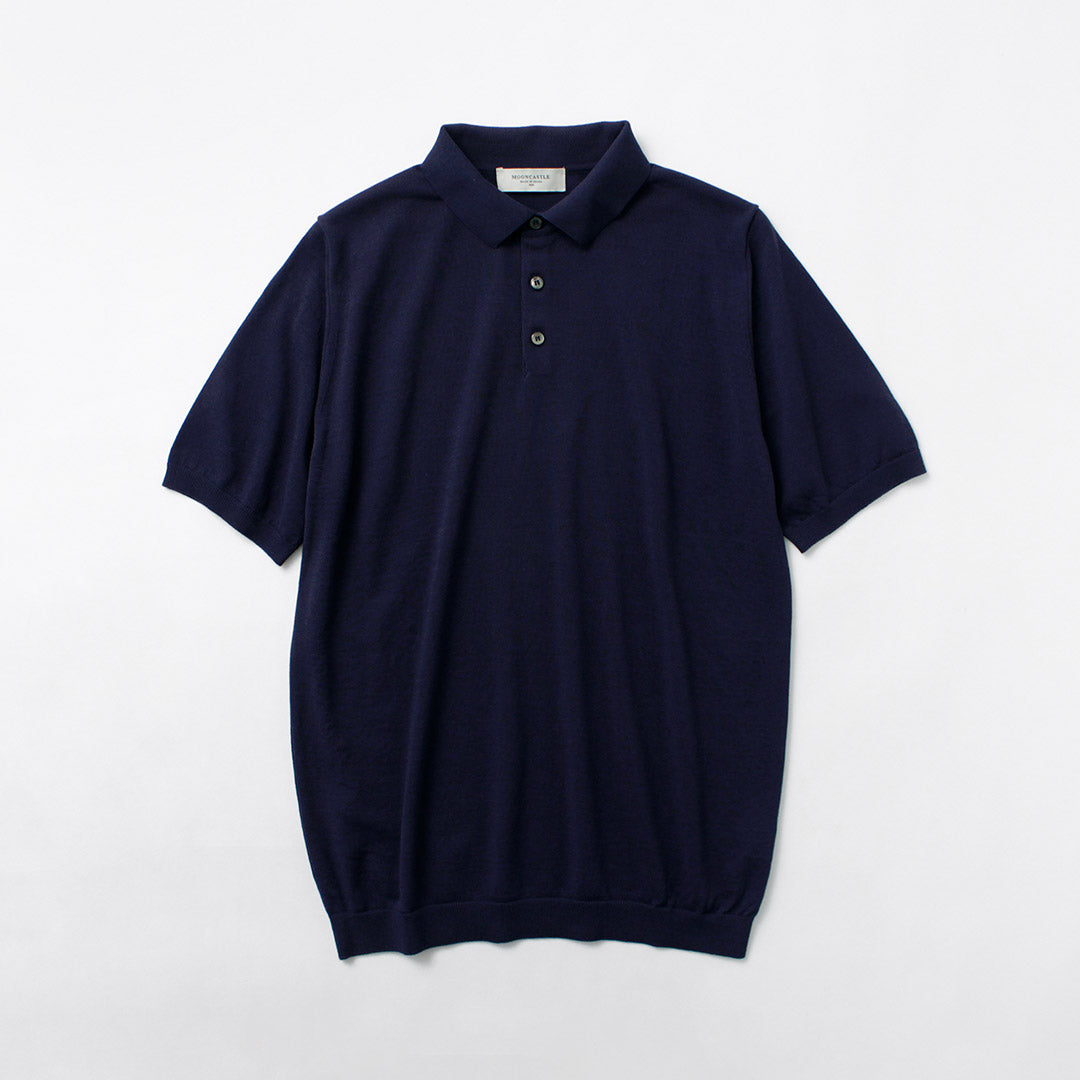 MOONCASTLE（ムーンキャッスル） アイスコットン ニットポロシャツ