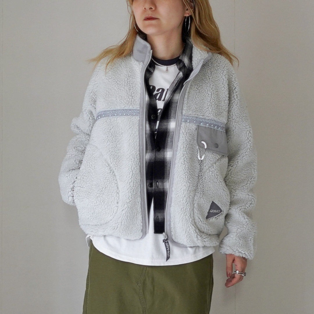 AND WANDER（アンドワンダー） グラミチ ジャガードテープ フリース