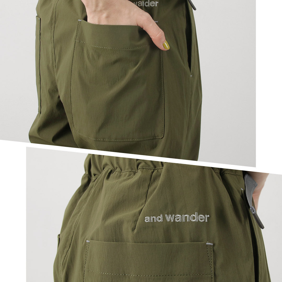 20％OFF】AND WANDER（アンドワンダー） UVカット ストレッチパンツ W
