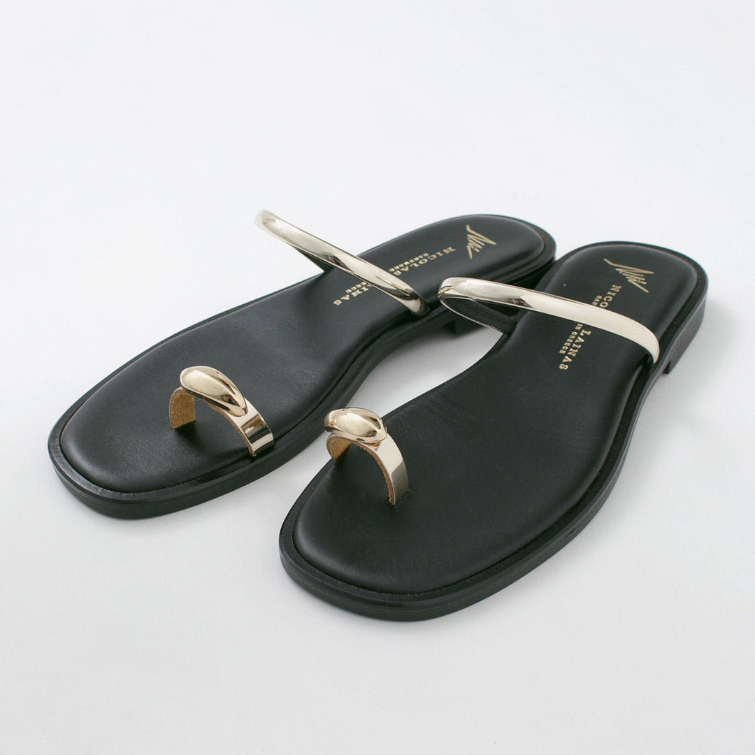 NICOLAS LAINAS（ニコラス ライナス） サムリング フラットサンダル